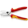 nożyce do cięcia kabli 200mm w izolacji VDE Knipex [95 16 200] rękojeści dwukomponentowe