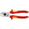 nożyce do cięcia kabli w izolacji VDE 165mm Knipex [95 16 165] rękojeści dwukomponentowe