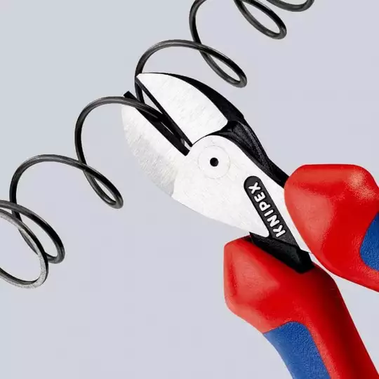 obcinak boczny wzmocniony X-Cut, KNIPEX [73 05 160 T] z zaczepem do asekuracji
