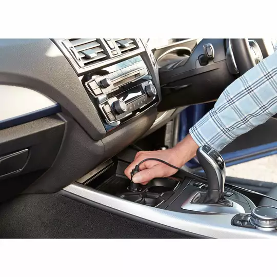 sprężarka / pompka, zasilana z gniazda zapalniczki samochodowej 12V, Black+Decker [ASI400-XJ]