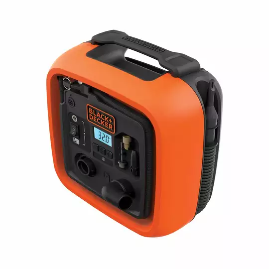 sprężarka / pompka, zasilana z gniazda zapalniczki samochodowej 12V, Black+Decker [ASI400-XJ]