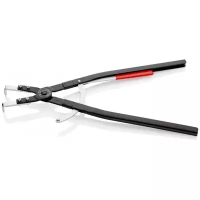 szczypce do pierścieni Segera wewnętrzne, kątowe 90º, zakres 122-300mm, KNIPEX [44 20 J51] z blokadą