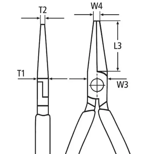 szczypce tnące półokrągłe 200mm w izolacji VDE do 1000V, Knipex [26 16 200 T] z zaczepem do asekuracji