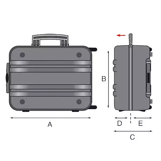 walizka serwisowa na narzędzia Mega Wheels 190 PTS, GT Line [488150]