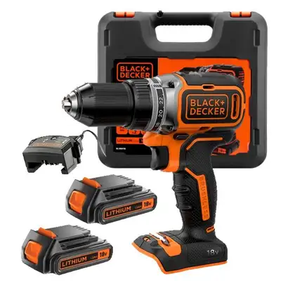 wiertarko-wkrętarka akumulatorowa 18V, Black+Decker [BL186KB-QW] 2x1,5Ah