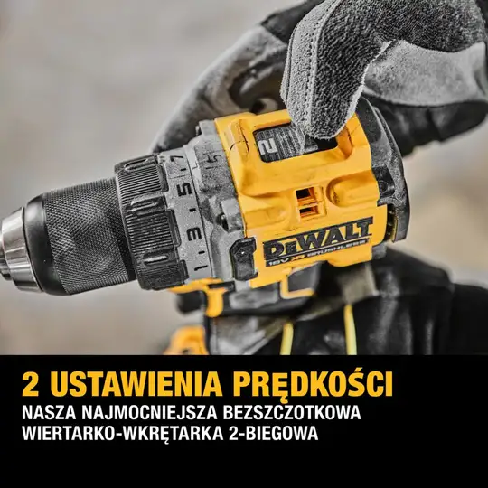 wiertarko-wkrętarka akumulatorowa 18V XR, DeWalt [DCD800E2T-QW] 2x1,7Ah, Li-Ion