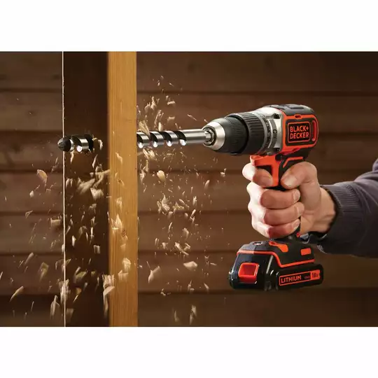 wiertarko-wkrętarka akumulatorowa Black+Decker [BL188KB-QW] 18V Li-Ion 2x1,5Ah