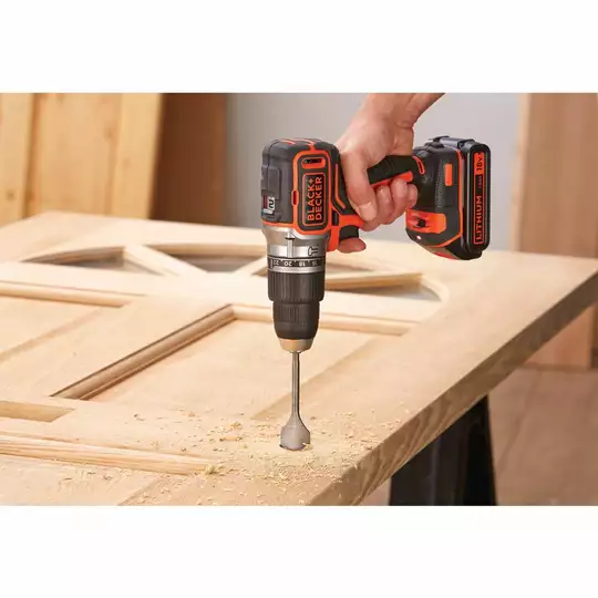 wiertarko-wkrętarka akumulatorowa Black+Decker [BL188KB-QW] 18V Li-Ion 2x1,5Ah
