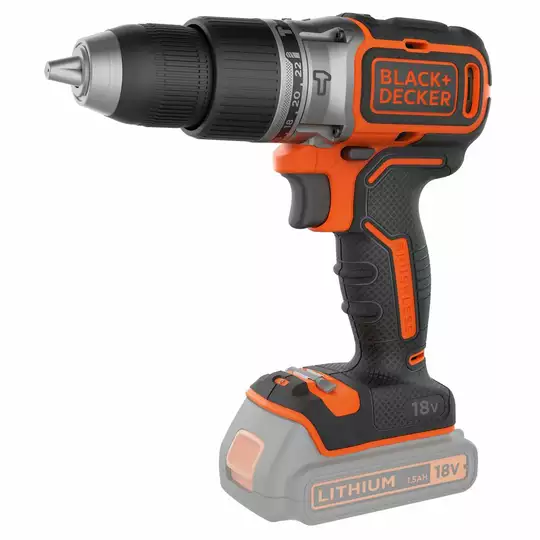 wiertarko-wkrętarka akumulatorowa z udarem Black+Decker [BL188N-XJ] 18V Li-Ion