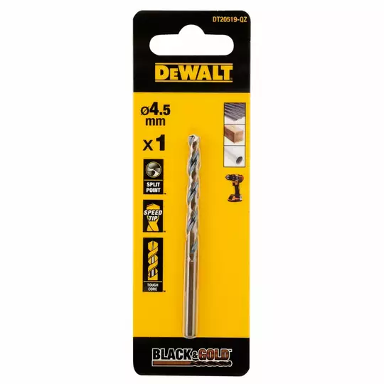 wiertło do metalu 4.2mm, serii Black&amp;Gold 1szt. firmy DeWALT [DT20518-QZ] (1)