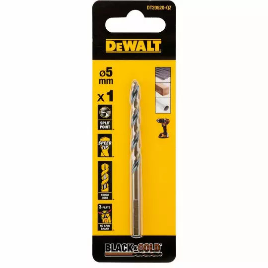 wiertło do metalu 4.5mm, serii Black&amp;Gold 1szt. firmy DeWALT [DT20519-QZ] (1)