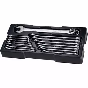 wkład z zestawem kluczy oczkowo-płaskich, 24szt. do wózków narzędziowych TRANSMODULE, STANLEY  [STMT1-74178]