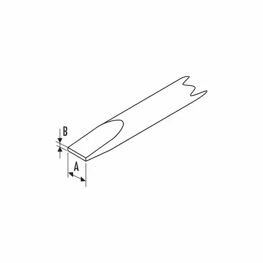 wkrętak do śrub z gniazdem płaskim, rozmiar 0.6x3.5x75mm FACOM EXPERT [E164983] (1)