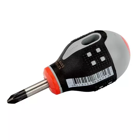 wkrętak krótki do śrub Philips PH1, ERGO, Bahco [BE-8601]
