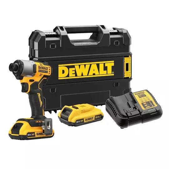 zakrętarka udarowa akumulatorowa, 1/4" 18V XR DeWalt [DCF840D2T-QW] 2x2,0Ah, Li-Ion