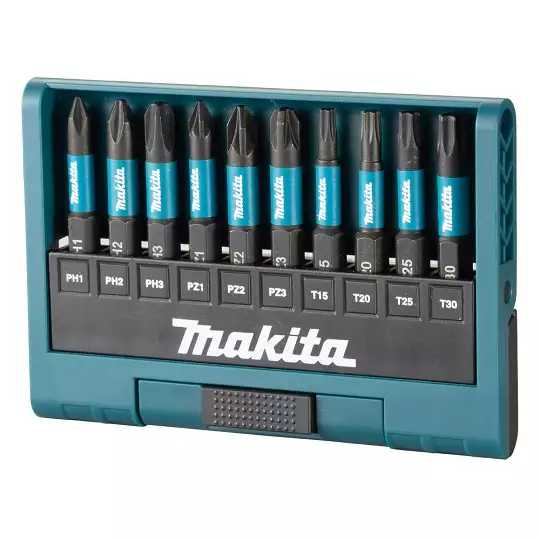 zestaw 10 szt. końcówek udarowych 1/4", 50mm, IMPACT BLACK MAKITA [E-12011]