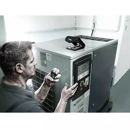 zestaw 16szt. końcówek 1/4" z rękojeścią typu T z funkcją grzechotki, Kraftform Kompakt 400 RA, Set 1 WERA [05023471001] 2go