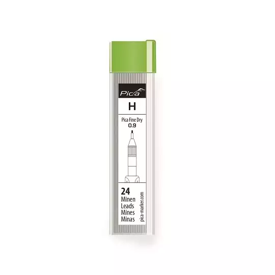 zestaw 24szt. wkładów grafitowych H 0,9mm do ołówka automatycznego 7070 Fine Dry Pica [7050]