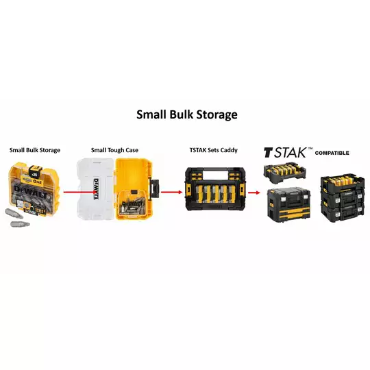 zestaw 38 szt. końcówek udarowych 1/4" IMPACT TORSION EXTREME + okulary, DeWALT [DT70740T]