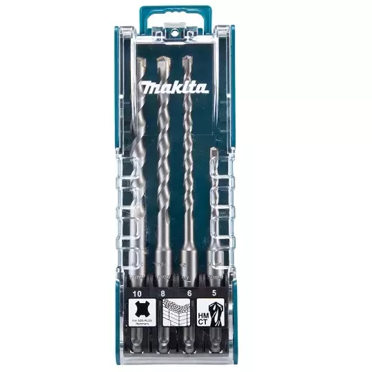 zestaw 4 szt. wierteł do betonu SDS+, MAKITA [D-74136]