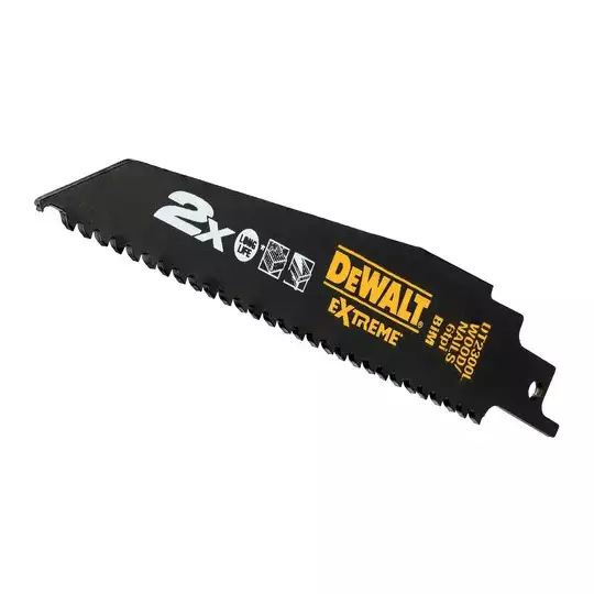 zestaw 5 szt. brzeszczotów bagnetowych BiM do piły szablastej do prac zgrubnych, 6 zębów/cal, długość 152 mm, Dewalt [DT2300L-QZ]