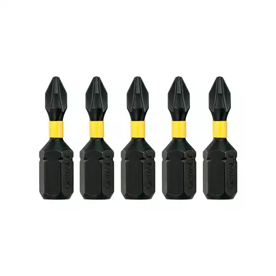 zestaw 5szt. końcówek udarowych Torison PH1/25mm DeWalt [DT7993T-QZ]
