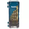 zestaw 6 szt. wierteł do metalu HSS-TiN, MAKITA [D-72833] w powłoce tytanowej