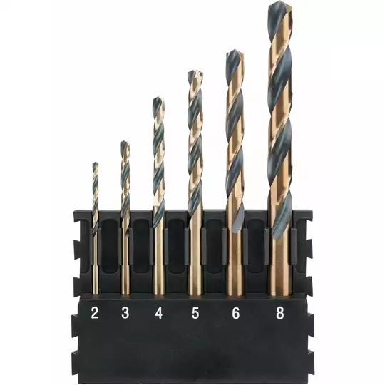zestaw 6 szt. wierteł do metalu, serii Black&amp;Gold firmy DeWALT [DT70828-QZ]