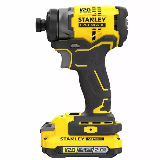 3-biegowa akumulatorowa zakrętarka udarowa 1/4" 18V Li-Ion 2x2,0Ah Stanley FATMAX V20 [SFMCF820D2K-QW]