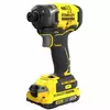 3-biegowa akumulatorowa zakrętarka udarowa 1/4" 18V Li-Ion 2x2,0Ah Stanley FATMAX V20 [SFMCF820D2K-QW]