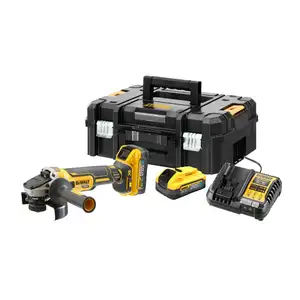 Akumulatorowa bezszczotkowa szlifierka kątowa 125mm, 18V Li-Ion 2x5,0Ah XR POWERSTACK DeWALT [DCG409H2T-QW] FLEXVOLT ADVANTAGE