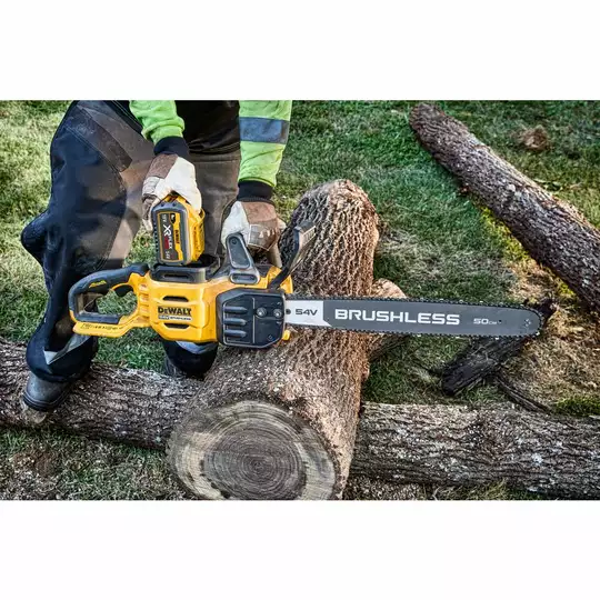 Akumulatorowa pila łańcuchowa 50cm, 54V Li-Ion 1x9,0Ah DeWalt FLEXVOLT [DCMCS575X1-QW]
