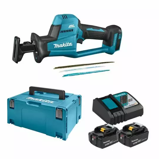 akumulatorowa piła szablasta 18V Makita [DJR189RTJ] 2x5,0Ah, Li-Ion, LXT