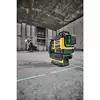 akumulatorowy, samopoziomujący laser 3-wiązkowy 360° z wiązką zieloną do 40m, 18V DeWALT [DCLE34031N-XJ] Li-Ion