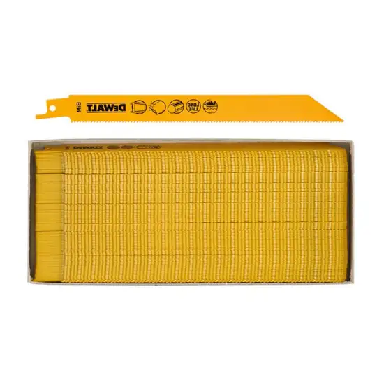 brzeszczot bagnetowy do cięcia metalu 14z, długość 203mm DeWALT [DT2323-1SZT] (1)