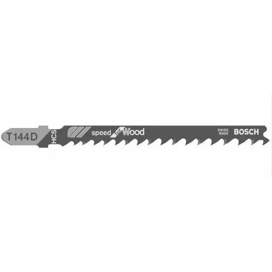 brzeszczot do wyrzynarek 1szt. 100mm do szybkiego cięcia drewna T144D, Bosch [2608633625]