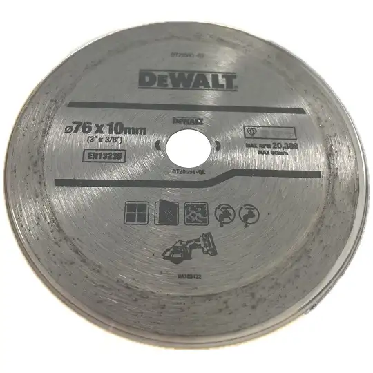 diamentowa tarcza 76mm do cięcia płytek ceramicznych DeWALT [DT20591-QZ]