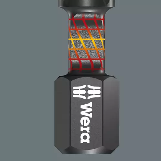 końcówka udarowa Impaktor 1/4" do śrub z gniazdem TORX, rozmiar TX25/50mm, Wera [05057665001]