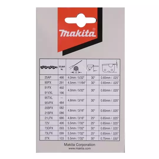 łańcuch do piły łańcuchowej 30cm/1,3mm 3/8" Makita [191H10-7]