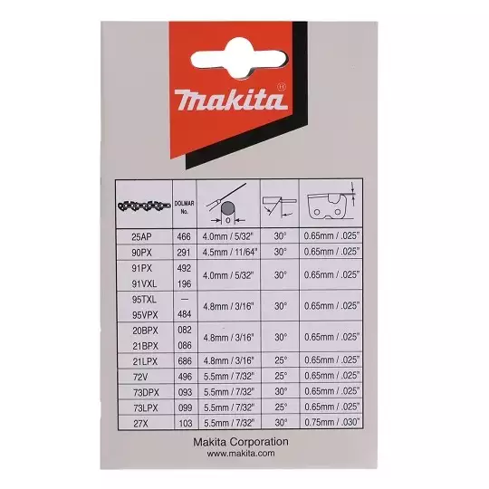 łańcuch do piły łańcuchowej 35cm/1,1mm 3/8" Makita [191H02-6]