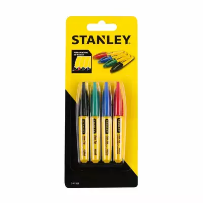 mini marker FTIP 4 kolory, Stanley [2-47-329] 4szt.