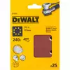 papier szlifierski 115x115mm na rzep, 8 otworów, granulacja 240, DeWalt [DT3035-QZ] 25szt.