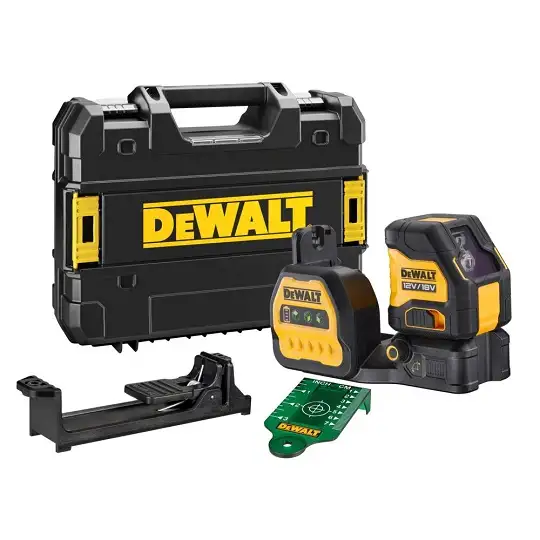 samopoziomujący laser krzyżowy z wiązką zieloną, 30m, DeWALT [DCE088NG18-XJ]