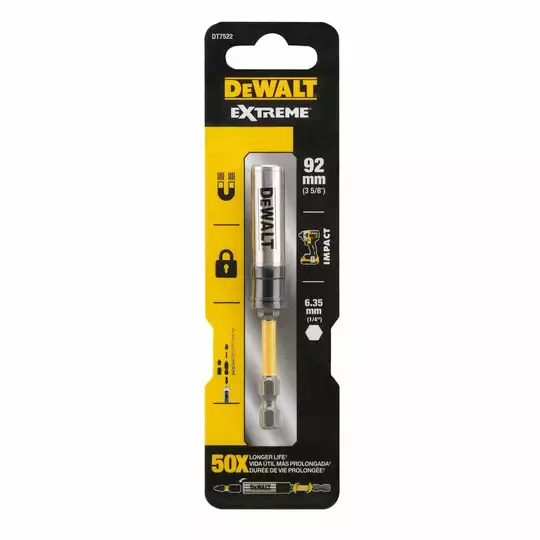 udarowy adapter magnetyczny 1/4" EXTREME FLEXTORQ 92mm DeWALT [DT7522-QZ]