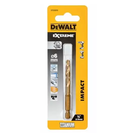 wiertło do metalu HSS-TIN 6,0mm Extreme DeWALT [DT50009-QZ]