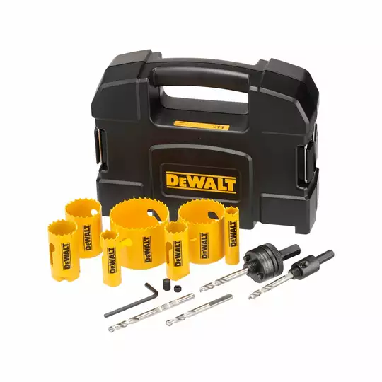 zestaw 11szt. bimetalicznych pił otworowych EXTREME DeWalt [DT90351-QZ] do drewna i metalu