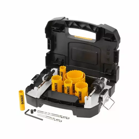zestaw 11szt. bimetalicznych pił otworowych EXTREME DeWalt [DT90351-QZ] do drewna i metalu