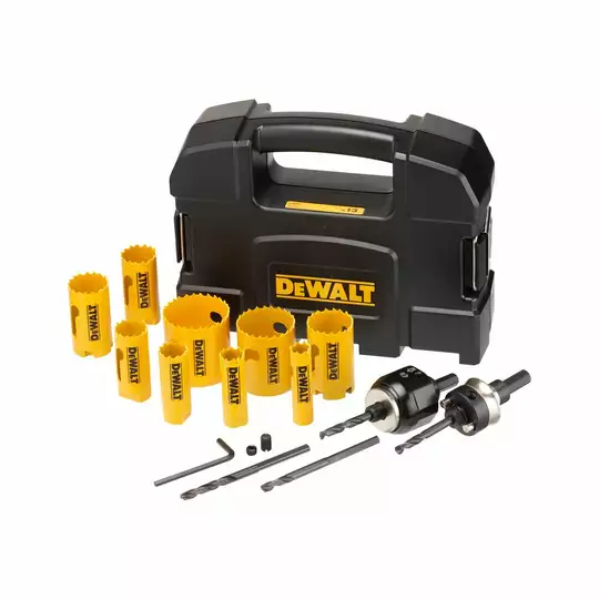 zestaw 13szt. bimetalicznych pił otworowych EXTREME DeWalt [DT90356-QZ] do drewna i metalu