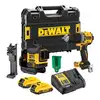 zestaw 2 narzędzi akumulatorowych, wiertarko wkrętarka DCD800 i laser 3-wiązkowy 360° 18V Li-Ion 2x2,0Ah DeWALT [DCK2095D2T-QW] z wiązką zieloną do 40m