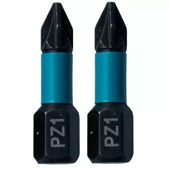 zestaw 2 szt. końcówek udarowych Pozidriv PZ1/25mm, IMPACT BLACK MAKITA [B-63638]